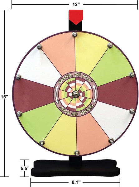 Prize Wheel 12-inch Table Top - Sorbet Color