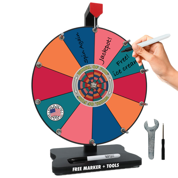 Prize Wheel 12-inch Table Top - Tropical Color