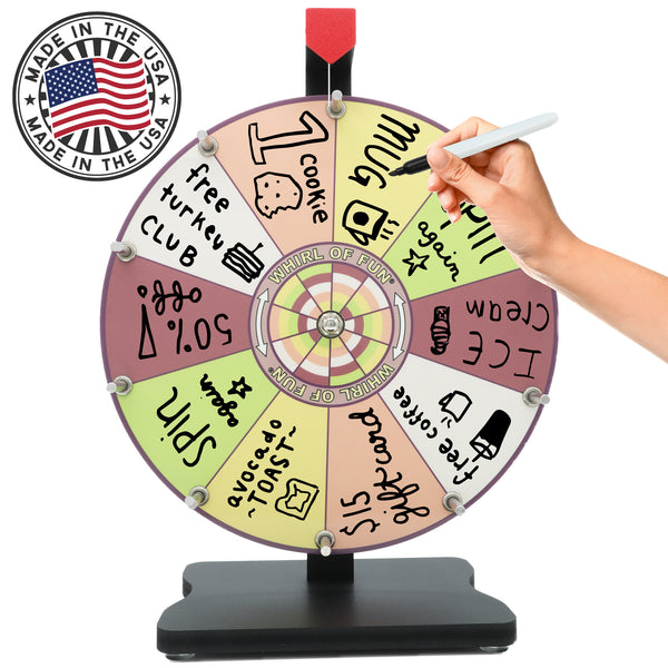 Prize Wheel 12-inch Table Top - Sorbet Color