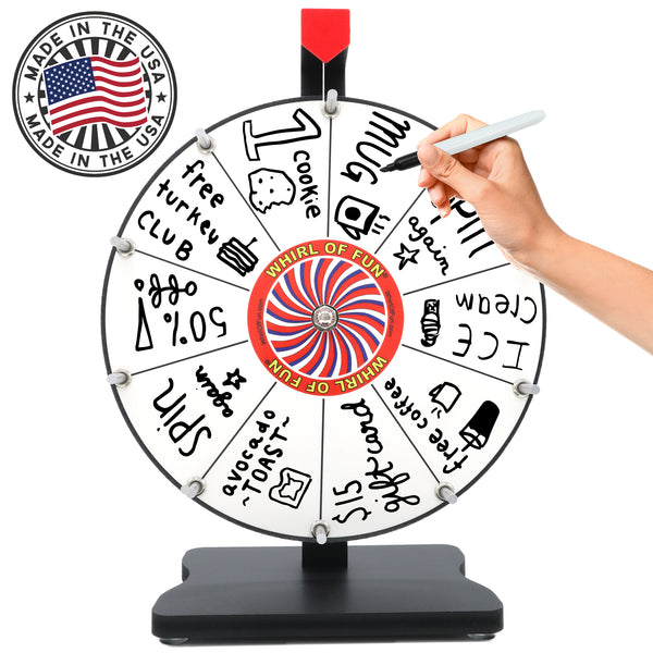 Prize Wheel 12-inch Table Top - White Version