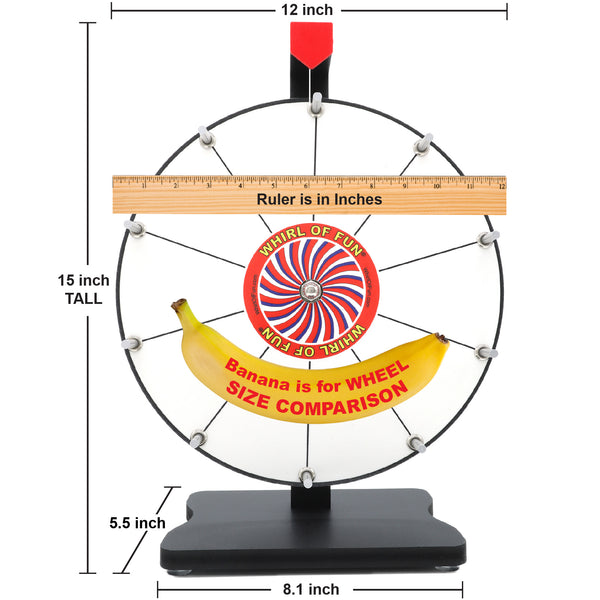 Prize Wheel 12-inch Table Top - White Version