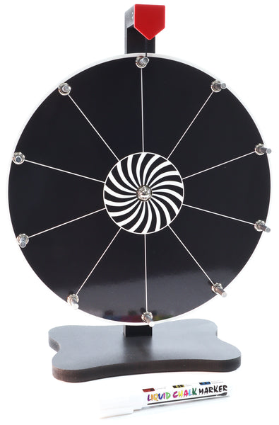 Prize Wheel 12-inch Table Top - Black Version