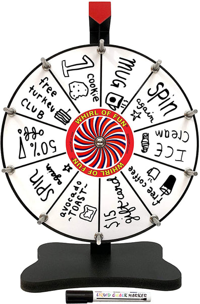Prize Wheel 12-inch Table Top - White Version